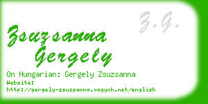 zsuzsanna gergely business card